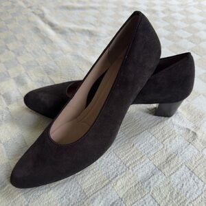 ARA Black Suede Pumps NWOT | Women’s Comfort Block Heel Dress Shoes